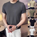 Lightweight Slim Fit T-Shirt Breathable Ribbed Slim Fit Breathable Ribbed
