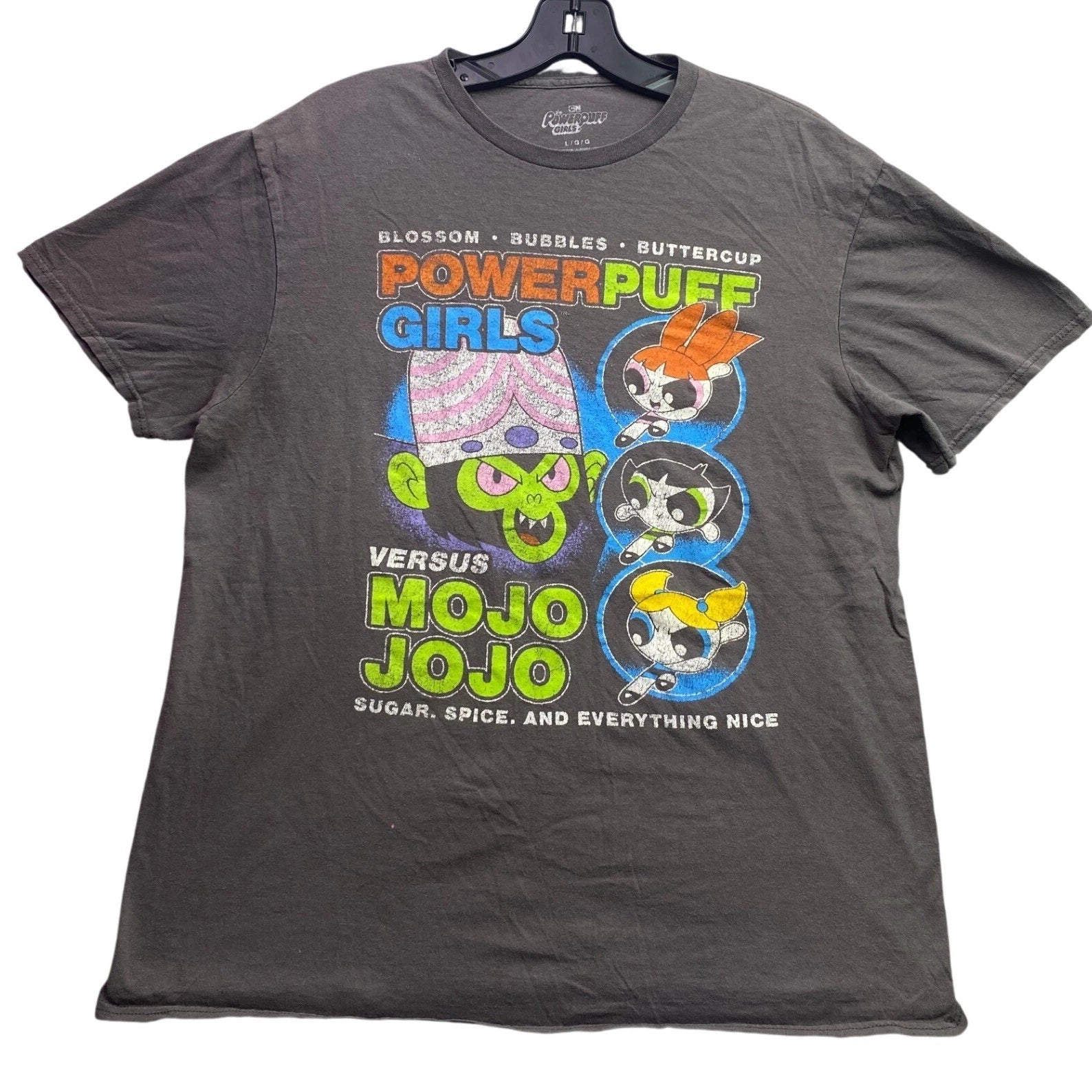 The Powerpuff Girls Shirt Mens Large AOP Cartoon Mojo Jojo Everyday Streetwear