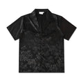 Men's Floral Shirt Casual Slim Shirts Short Sleeve Button Down Tops Blouse
