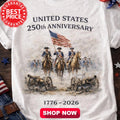 TRENDY America 250th Anniversary Patriotic Vintage Shirt 1776-2026 Unisex S-5XL