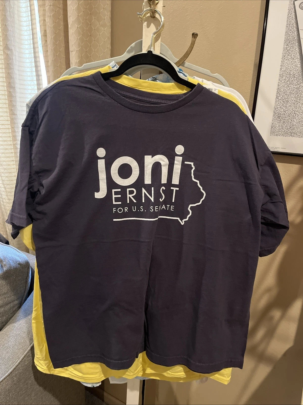Authentic Joni for Iowa 2020 United States Senate Campaign T-Shirt Black – RARE!