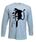 BANKSY DETONATOR MONKEY LONG SLEEVE T-SHIRT - Urban Art - Choice Of Colours