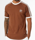 NEW MENS ADIDAS ORIGINALS 3-STRIPES CALIFORNIA TEE SHIRT ~SIZE MEDIUM  IZ307