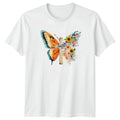 Faith Womens T-Shirt Floral Butterfly Christian Birthday Gift For Her