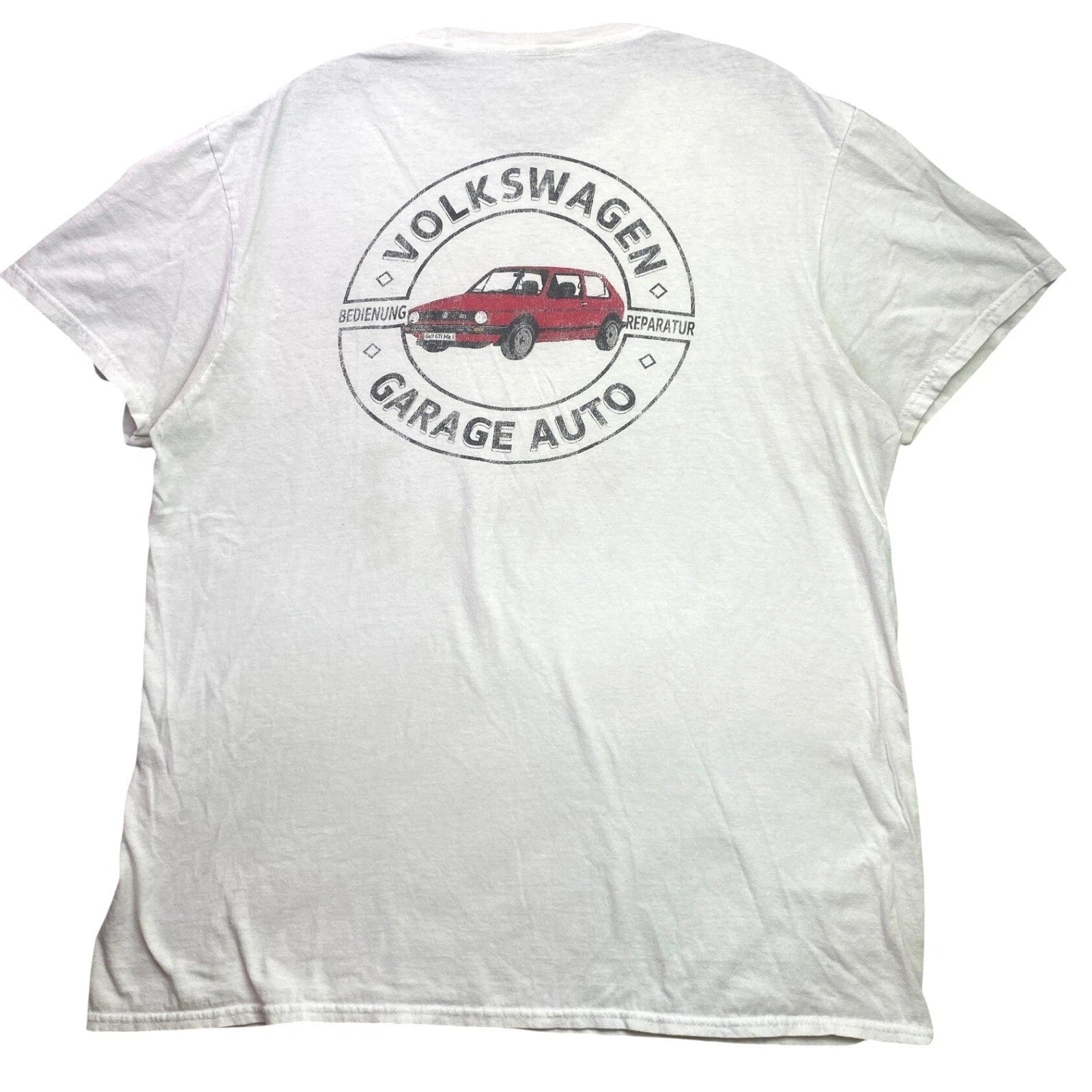 Volkswagen Shirt Mens Large Auto Spell Out Logo Everyday Streetwear Grunge