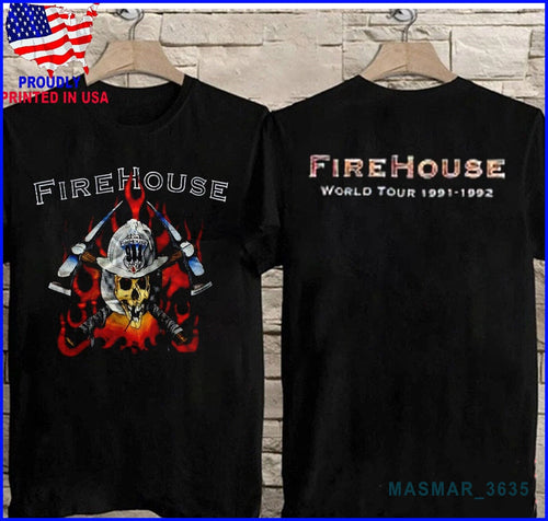 2side Firehouse World Tour 1992 Concert T-shirt S-5XL
