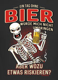 Men's Quote T-Shirt A Day Without Beer Funny Men's Gifts Shirts Black