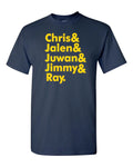 Michigan "Chris, Jalen, Juwon," Jersey Wolverines T-shirt Shirt or Long Sleeve