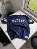 Stussy 80 Big Logo T-Shirt Vintage 00s Men Size XL Navy Rap Hip Hop Street Style