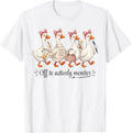 Test Day Off to Actively Monitor Teacher State Testing Goose T-Shirt