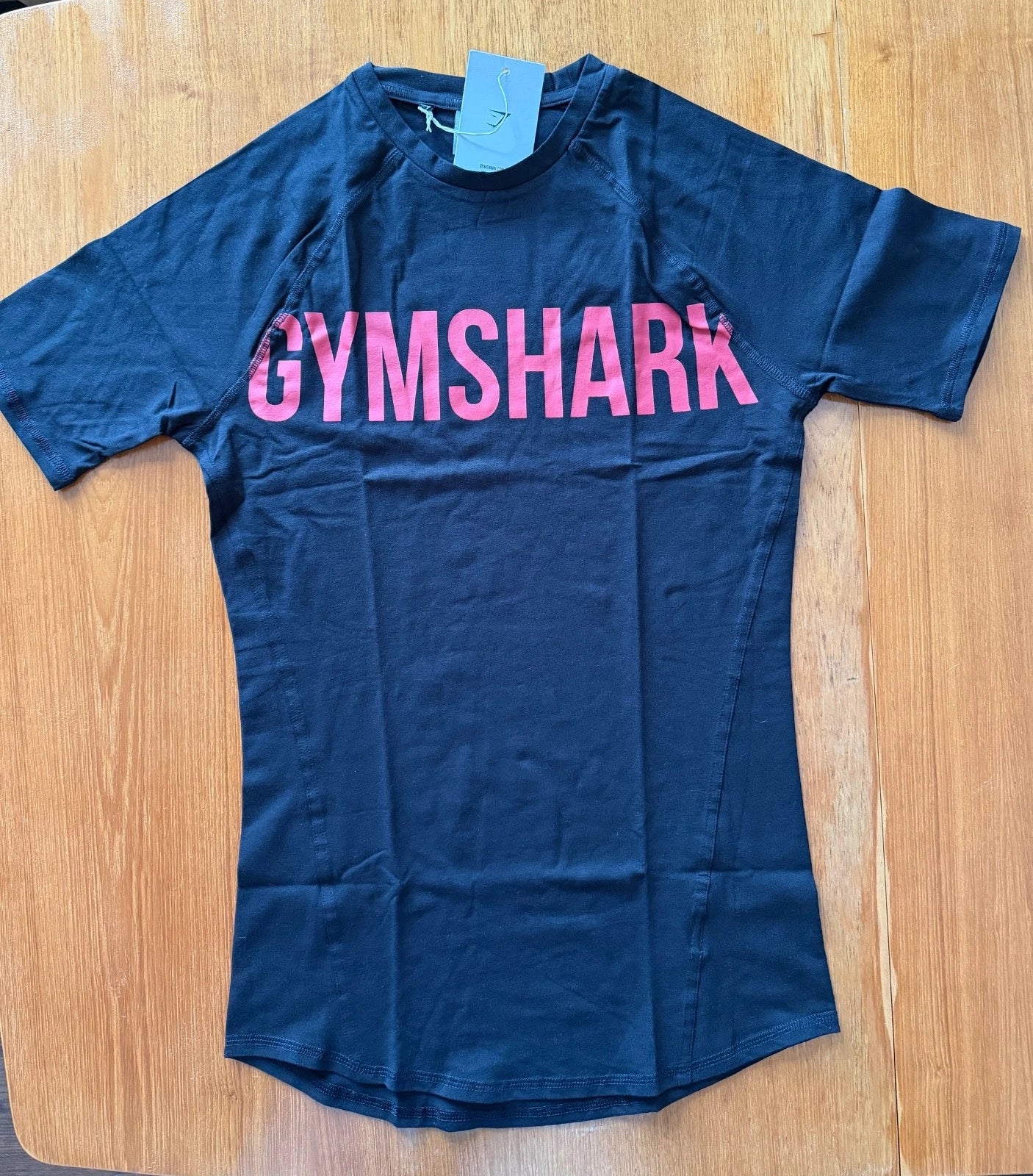 New Gymshark Prime T-Shirt, Muscle Fit, Black, Medium