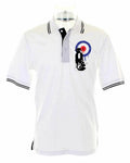 MOD TARGET SCOOTER TIPPED POLO T-SHIRT - The Who Jam Scooters