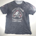 Affliction American Customs Reversible Skull Graphic T-Shirt Men’s XXL Biker Y2K