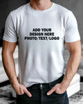 Design Your Own Custom T-Shirt - Personalised Photo Text Logo Print Unisex Tee