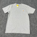 Carhartt Men's K87-M One Pocket Loose Fit Short Sleeve Gray T-Shirt Size Small