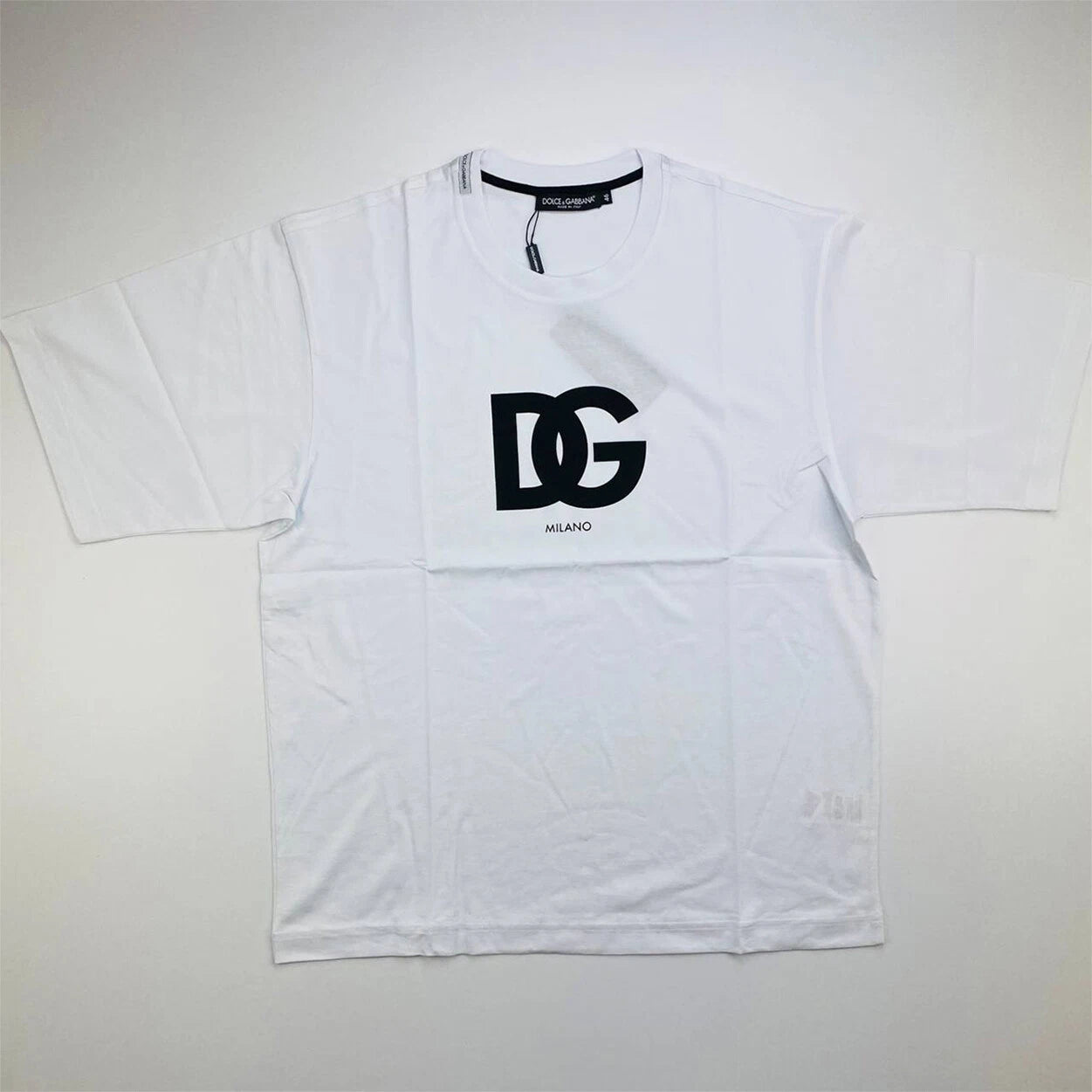 Dolce & Gabbana Men's Logo Oversize Short Sleeves T-Shirt - White