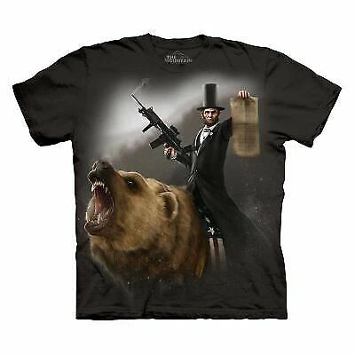 The Mountain Tie Dye T-Shirt Lincoln The Emancipator President USA Election