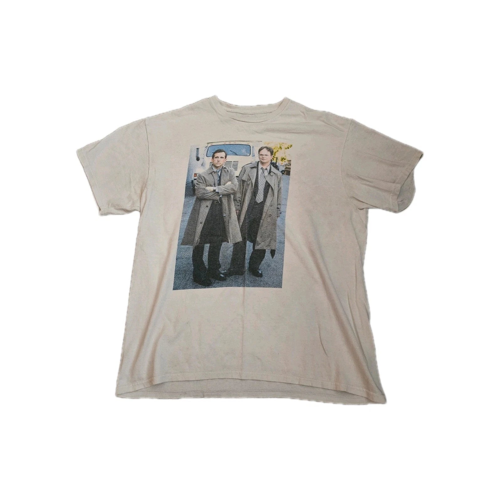 The Office Michael Scott Dwight Schrute Photo Mens Medium Funny T-shirt