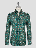 NEW KITON MULTICOLOR COTTON SHIRT US 17 - EU 43 SKE11