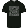 Carp Lines Fishing Fisherman Fish Angling Mens Cotton T-Shirt Tee Top