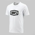100% 100 Percent Mens T-Shirt Medium White Fit Graphic Print Cotton Blend