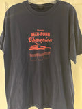 County Beer Pong Champion T-Shirt size large. Short Sleeve. Cotton. EUC