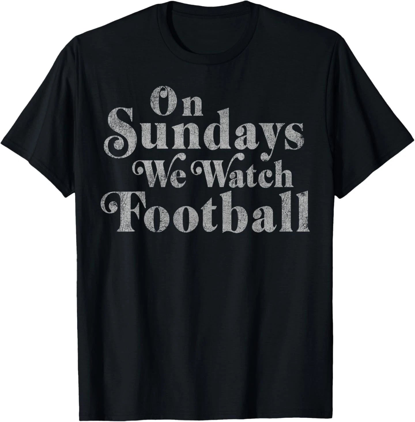 Trendy Apparel Men's Black Football T-Shirt