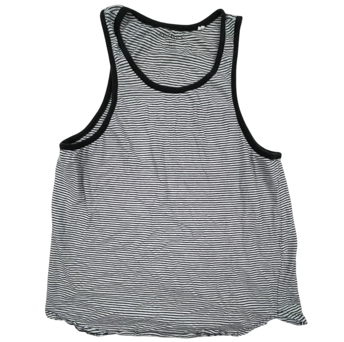 PS Basics by PacSun White and Black Striped Tank Top Size MEDIUM