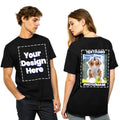 Anley Personalized T-Shirts 100% Cotton Custom Unisex Logo Tee Customized Shirts