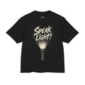 Speak Light Flashlight Graphic Tee | Christian Scripture Matthew 10:27