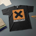 Irritant X Funny T-Shirt Hazard Symbol Style Tee Various Sizes & Colours