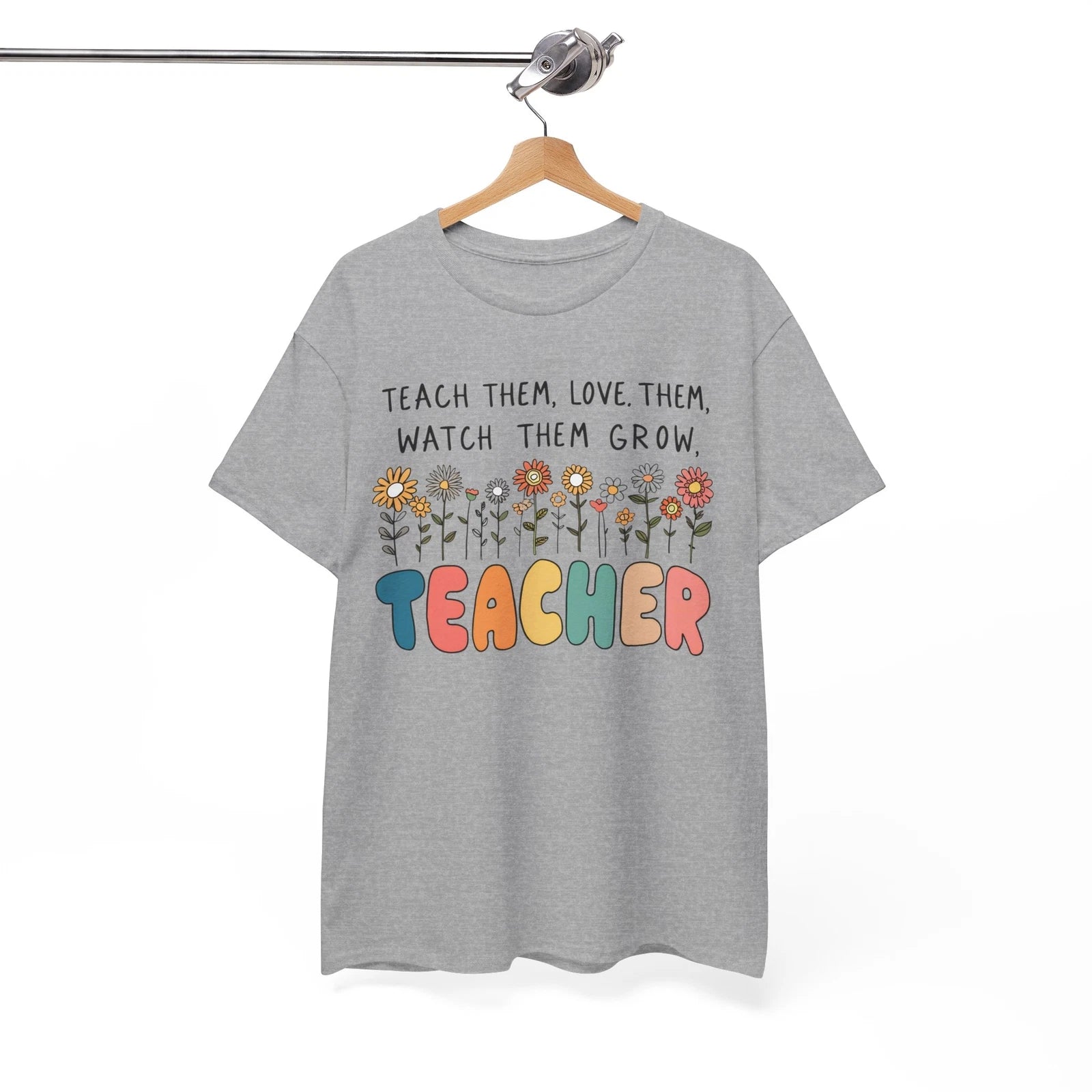 Teach with Heart T-Shirt | Trendy & Inspiring Teacher Wear