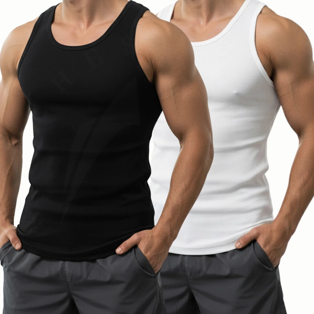 12 PCS MENS VESTS 100% COTTON TANK TOP SUMMER TRAINING GYM TOPS PLAIN S-2XL UK