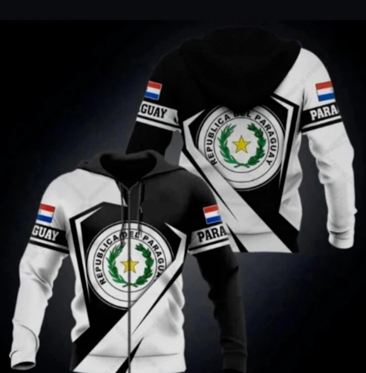 Paraguayan Hoodie with Zipper - Size XL