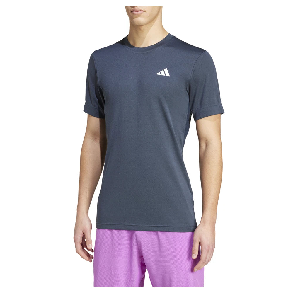 adidas Tennis Freelift Crew Neck Short Sleeve Athletic T-Shirt Mens Size S  Casu