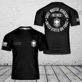 Custom Name US Air Force Chief Master Sergeant Retired T-Shirt 3D