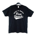 Free Speech Black T-Shirt Size XL Right Wing Politics UK Rally Unite The Kingdom