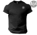 Helm of Awe T Shirt Pocket Gym Clothing Bodybuilding Training Vikings Boxing Top