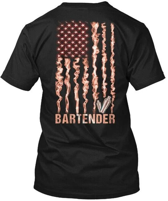 Fashionable Proud Bartender - Tee T-Shirt Made in the USA Size S to 5XL