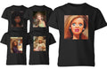 Creepy Doll Face Meme T Shirt Funny Unisex Kids Boys Girls Graphic Tee Gift Top