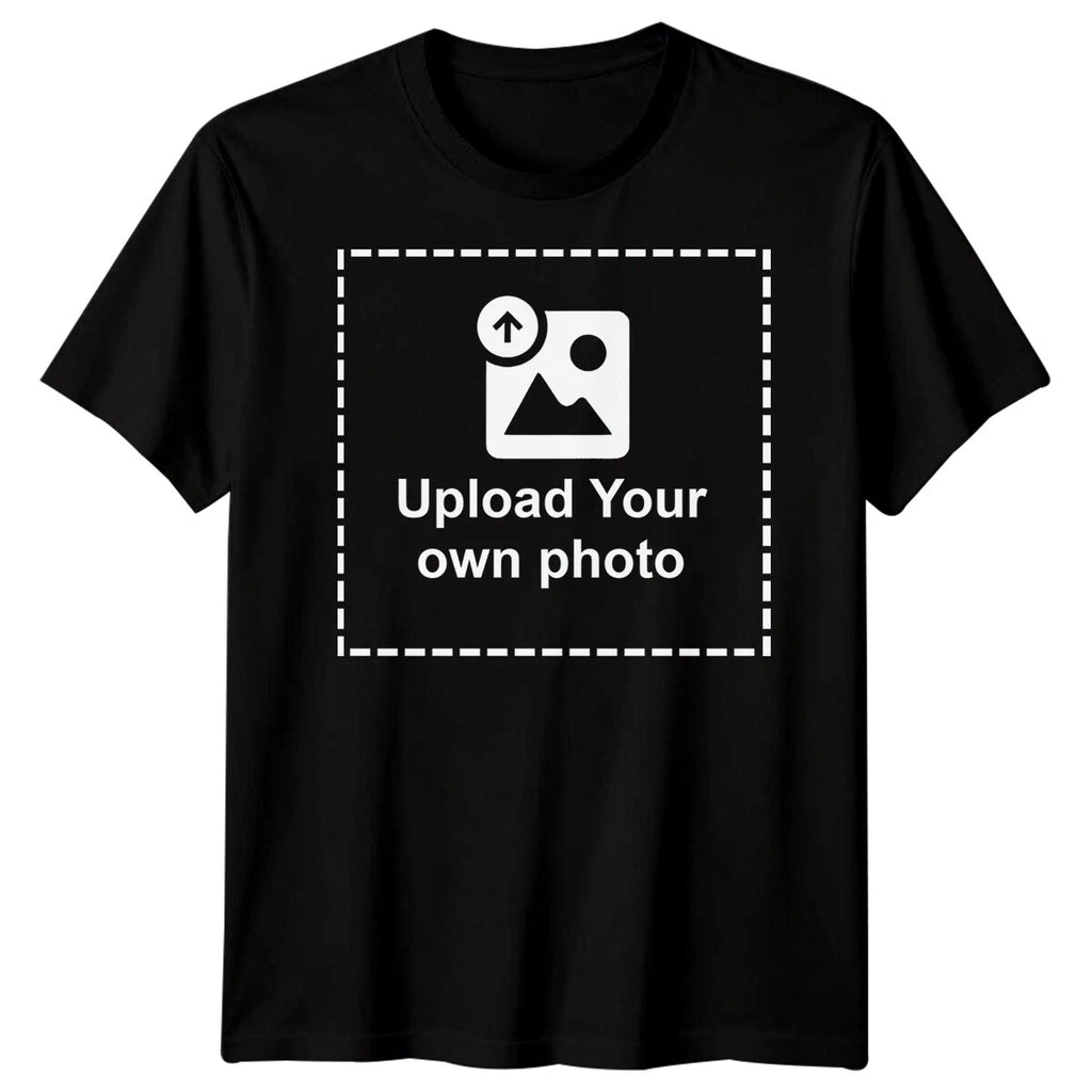 Custom Photo Upload Mens T-Shirt Personalised Your Photo Printed Tee