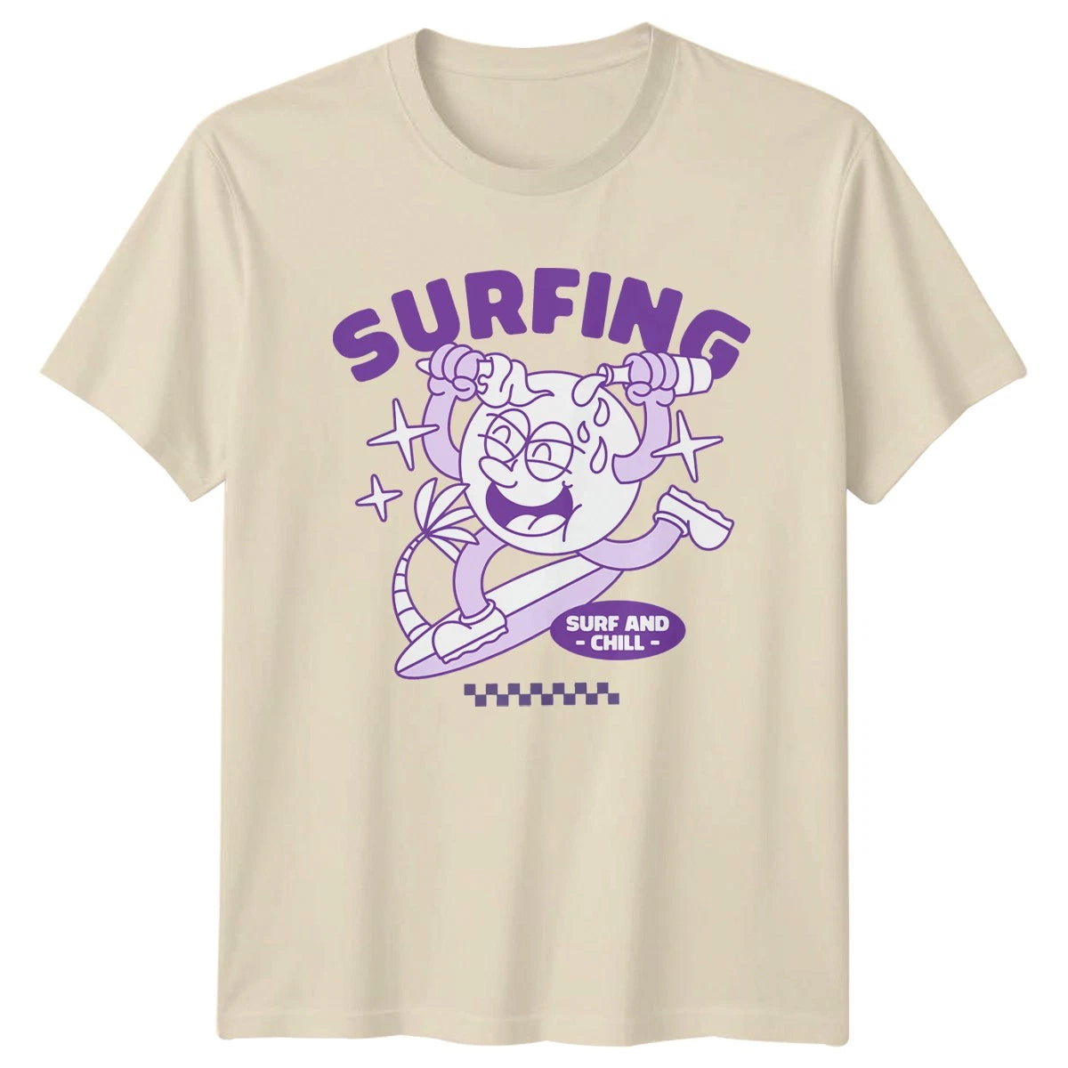 Surfing Surf And Chill T-Shirt Retro Surf Surfing Gift For Him And Her