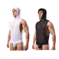 Men's Undershirts Mesh T-Shirt Daily Wear Shirts Sheer Tank Top Athletic Vest