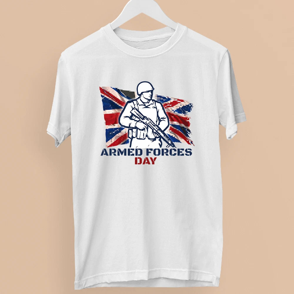 Armed Forces Day T-Shirt British Soldiers Military Veterans Tribute Gift
