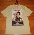 Men's RAMBO III Graphic Tee SYLVESTER STALLONE Sandy Brown T-Shirt XL *1N