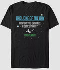 $25 Fifth Sun Men's Black Short-Sleeve Crewneck Dad Joke Graphic T-Shirt Size L