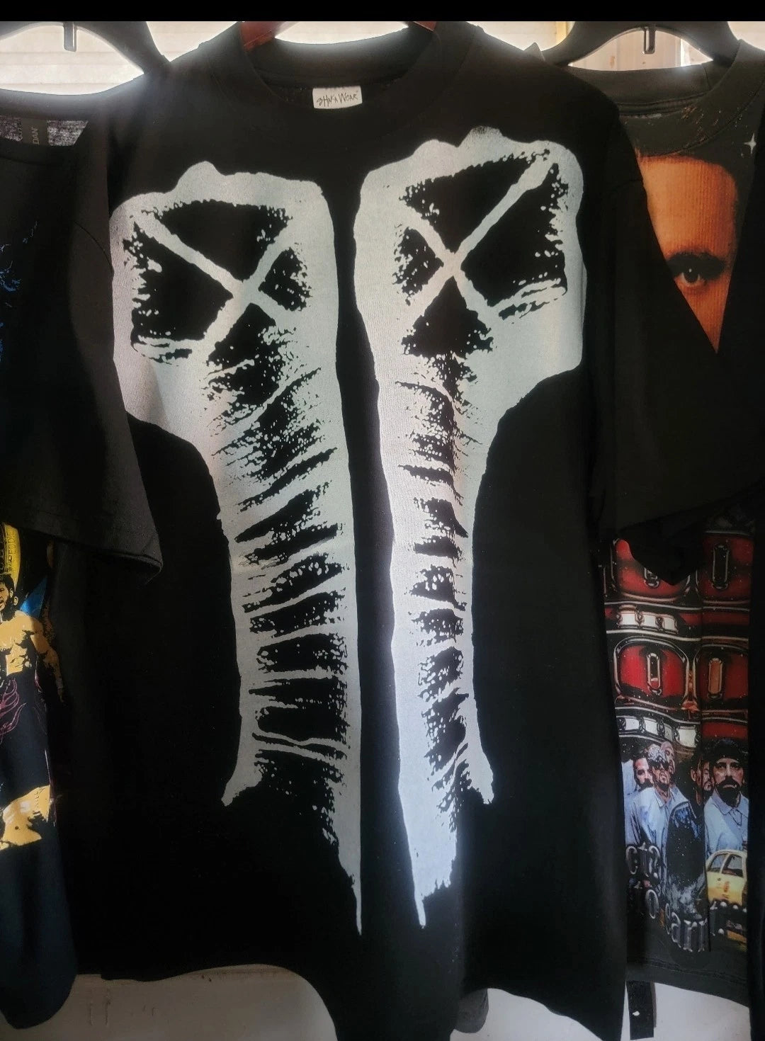 CM PUNK   ON A SHAKA HEAVYWEIGHT  GARMET DYED T SHIRT"OVERSIZED FIT