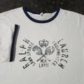 Polo Ralph Lauren Lawn Sports Equipment  Tennis Crown Ringer T Shirt Mens Large