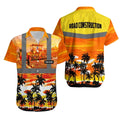 Custom Name Road Construction Tropical Hawaiian Shirt HS644