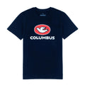 Cinelli Cycling Casual T-Shirt "Columbus Dove" Printed Navy Blue